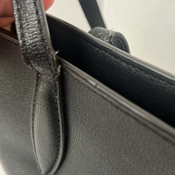 Kate Spade New York Adel Black Leather Tote Shoulder Bag Purse Zip Top - Picture 6 of 16